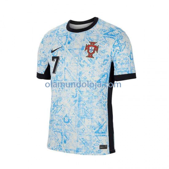 Camisola Portugal Cristiano Ronaldo 7 Homem Equipamento Segundo Euro 2024 Manga Curta